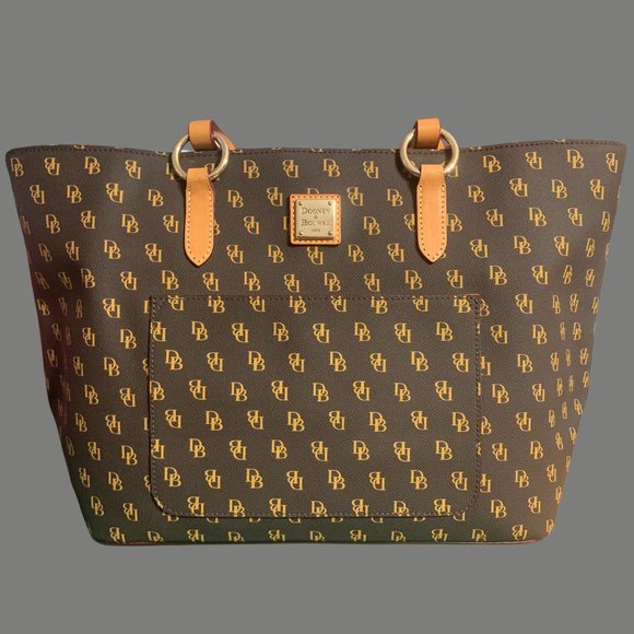 DOONEY AND BOURKE - Blakely Tammy Brown Tmoro Leather Tote Bag - Picture 3 of 5